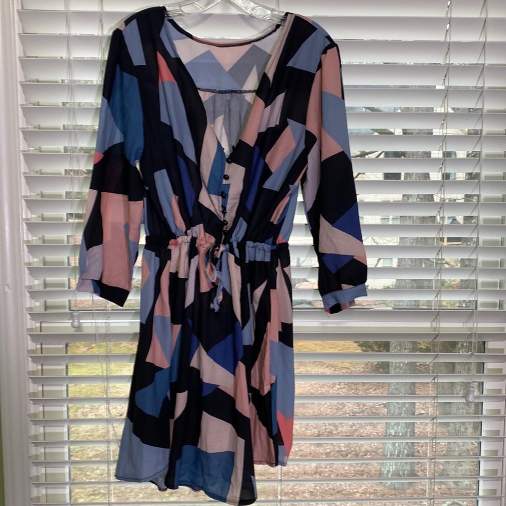 Geometric Patterned Dress